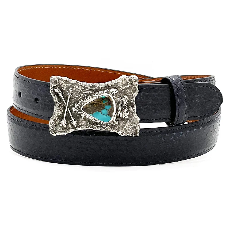 Gloria Stewart Arrowhead w/ Turquoise One Piece Buckle 1.25