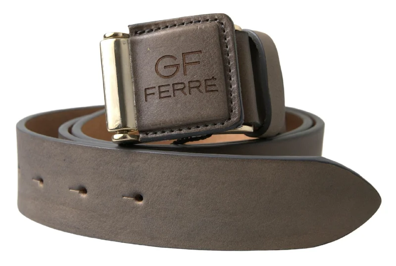 GF Ferre  Leather Fashion Logo Buckle Waist Women's Belt