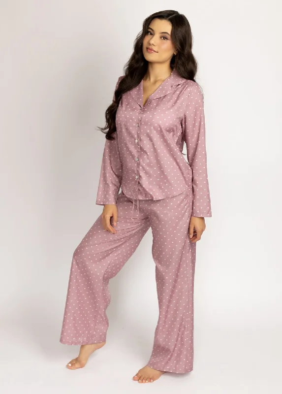 Lyana PJ Set in Ditsy Heart